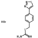 CAS 登录号：253586-55-9， 4-(1,2,3-噻二唑-4-基)苄基氨基硫代甲亚氨酸酯氢溴酸盐(1:1)