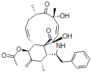 CAS#: 25367-05-9, (7S,13E,16S,18R,19E,21R)-7-Acetoxy-18,21-Dihydroxy-16,18-Dimethyl-10-Phenyl[11]Cytochalasa-6(12),13,19-Triene-1,17-Dione