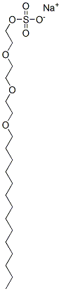 CAS 登录号：25446-80-4， 2-[2-[2-(十四烷氧基)乙氧基]乙氧基]乙基硫酸酯钠盐
