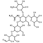 CAS#: 25541-09-7, 6-Deoxyhexopyranosyl-(1->3)-[Hexopyranosyl-(1->4)]-2-Acetamido-2-Deoxyhexopyranosyl-(1->3)Hexopyranosyl-(1->4)Hexose