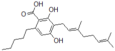 CAS#: 25555-57-1, Cannabigerolic Acid