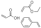 CAS#: 25585-77-7, 2-Propenoic acid polymer with ethenylbenzene and ethyl 2-propenoate