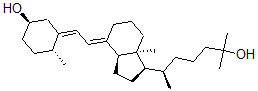 CAS 登录号：25631-39-4， (3b,5E,7E,10a)-9,10-开链胆甾-5,7-二烯-3,25-二醇