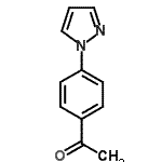 CAS 登录号：25699-98-3， 1-[4-(1H-吡唑-1-基)苯基]乙酮