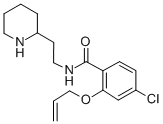 CAS 登录号：25709-16-4， 4-氯-N-(2-哌啶-1-基乙基)-2-丙-2-烯氧基苯甲酰胺