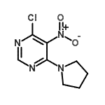 CAS#: 25710-26-3, 4-Chloro-5-Nitro-6-(1-Pyrrolidinyl)Pyrimidine