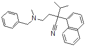 CAS#: 2572-70-5, 3-Methyl-2-[2-(Methyl-(Phenylmethyl)Amino)Ethyl]-2-Naphthalen-1-Ylbutanenitrile