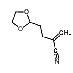 CAS 登录号：257296-35-8， 4-(1,3-二氧戊环-2-基)-2-亚甲基丁腈