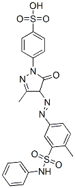 CAS#: 25739-67-7, 4-[4,5-Dihydro-3-Methyl-4-[[4-Methyl-3-[(Phenylamino)Sulphonyl]Phenyl]Azo]-5-Oxo-1H-Pyrazol-1-Yl]Benzenesulphonic Acid
