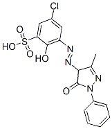 CAS#: 25746-81-0, 5-Chloro-3-[(4,5-Dihydro-3-Methyl-5-Oxo-1-Phenyl-1H-Pyrazol-4-Yl)Azo]-2-Hydroxybenzenesulphonic Acid