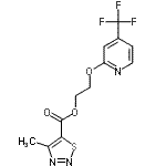 CAS#: 257625-01-7, 2-{[4-(Trifluoromethyl)-2-Pyridinyl]Oxy}Ethyl 4-Methyl-1,2,3-Thiadiazole-5-Carboxylate