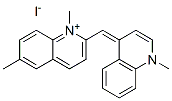 CAS#: 2578-40-7, 1,6-Dimethyl-2-[(1-Methylquinolin-1-Ium-4-Yl)Methylidene]Quinoline Iodide