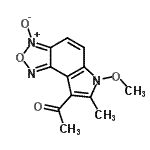 CAS#: 257869-88-8, 1-(6-Methoxy-7-Methyl-3-Oxido-6H-[1,2,5]Oxadiazolo[3,4-e]Indol-8-Yl)Ethanone