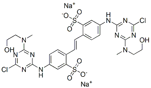 CAS#: 25790-73-2, Disodium 4,4'-Bis[[4-Chloro-6-[(2-Hydroxyethyl)Methylamino]-1,3,5-Triazin-2-Yl]Amino]Stilbene-2,2'-Disulphonate