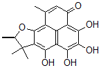 CAS#: 2582-86-7, (R)-8,9-Dihydro-4,5,6,7-Tetrahydroxy-1,8,8,9-Tetramethyl-3H-Phenaleno(1,2-b)Furan-3-One