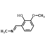 CAS#: 258354-68-6, 2-Methoxy-6-[(E)-(Methylimino)Methyl]Phenol