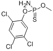 CAS 登录号：2591-66-4， 硫代氨基磷酸 O-甲基 O-(2,4,5-三氯苯基)酯