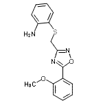 CAS 登录号：259252-11-4， 2-({[5-(2-甲氧基苯基)-1,2,4-恶二唑-3-基]甲基}硫基)苯胺