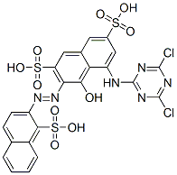 CAS#: 25926-16-3, 5-[(4,6-Dichloro-1,3,5-Triazin-2-Yl)Amino]-4-Hydroxy-3-[(1-Sulpho-2-Naphthyl)Azo]Naphthalene-2,7-Disulphonic Acid