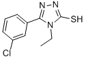 CAS#: 26028-63-7, 5-(3-Chlorophenyl)-4-Ethyl-4H-1,2,4-Triazole-3-Thiol