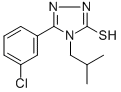 CAS 登录号：26028-64-8， 5-(3-氯苯基)-2,4-二氢-4-(2-甲基丙基)-3H-1,2,4-三唑-3-硫酮