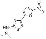 CAS 登录号：26049-69-4， 2-(2,2-二甲基肼基)-4-(5-硝基-2-呋喃基)噻唑