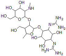 CAS#: 26086-49-7, 4-O-[2-O-[2-(Methylamino)-2-Deoxy-alpha-L-Glucopyranosyl]-3,5-Dideoxy-3-Hydroxymethyl-alpha-L-Arabinofuranosyl]-N,N'-Bis(Aminoiminomethyl)-D-Streptamine