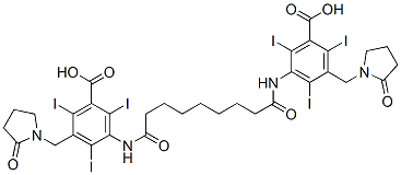CAS 登录号：26090-50-6， 3-[8-[[3-羧基-2,4,6-三碘-5-[(2-氧代吡咯烷-1-基)甲基]苯基]氨基甲酰]辛酰氨基]-2,4,6-三碘-5-[(2-氧代吡咯烷-1-基)甲基]苯甲酸