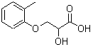 CAS 登录号：26114-38-5， 2-羟基-3-(2-甲基苯氧基)丙酸