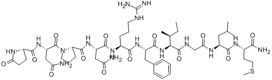 CAS#: 26145-48-2, 5-Oxo-L-prolyl-L-asparaginyl-L-prolyl-L-asparaginyl-L-arginyl-L-phenylalanyl-L-isoleucylglycyl-L-leucyl-L-Methioninamide
