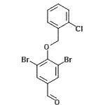 CAS 登录号：261633-40-3， 3,5-二溴-4-[(2-氯苄基)氧基]苯甲醛