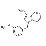 CAS#: 261637-72-3, 1-(3-Methoxybenzyl)-1H-Indole-3-Carbaldehyde