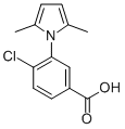 CAS 登录号：26165-62-8， 4-氯-3-(2,5-二甲基-1H-吡咯-1-基)-苯甲酸
