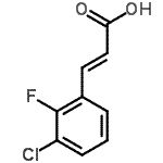CAS 登录号：261762-62-3， (2E)-3-(3-氯-2-氟苯基)丙烯酸