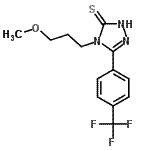 CAS 登录号：261965-18-8， 4-(3-甲氧基丙基)-5-[4-(三氟甲基)苯基]-2,4-二氢-3H-1,2,4-三唑-3-硫酮
