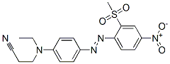 CAS#: 26215-07-6, 3-[Ethyl[4-[[2-(Methylsulfonyl)-4-Nitrophenyl]Azo]Phenyl]Amino]Propanenitrile
