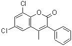 CAS 登录号：262590-97-6， 6,8-二氯-4-甲基-3-苯基-2H-苯并吡喃-2-酮