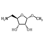 CAS#: 262600-85-1, Methyl 5-Amino-5-Deoxy-alpha-D-Ribofuranoside