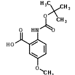 CAS#: 262614-64-2, 5-Methoxy-2-({[(2-Methyl-2-Propanyl)Oxy]Carbonyl}Amino)Benzoic Acid