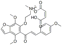 CAS#: 26270-59-7, 2-[4,7-Dimethoxy-5-(4-Methoxycinnamoyl)Benzofuran-6-Yloxy]Ethyldimethylammonium Hydrogen Maleate