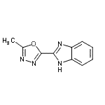 CAS 登录号：26286-46-4， 2-(5-甲基-1,3,4-恶二唑-2-基)-1H-苯并咪唑