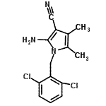 CAS#: 263015-52-7, 2-Amino-1-(2,6-Dichlorobenzyl)-4,5-Dimethyl-1H-Pyrrole-3-Carbonitrile