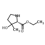 CAS#: 263025-37-2, Ethyl 3-Hydroxy-3-Methyl-L-Prolinate