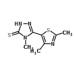 CAS#: 263157-05-7, 5-(2,4-Dimethyl-1,3-Thiazol-5-Yl)-4-Methyl-2,4-Dihydro-3H-1,2,4-Triazole-3-Thione