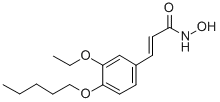 CAS 登录号：26323-86-4， 3-(3-乙氧基-4-戊氧基苯基)-2-丙烯氧肟酸