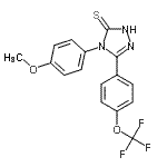 CAS#: 263707-22-8, 4-(4-Methoxyphenyl)-5-[4-(Trifluoromethoxy)Phenyl]-2,4-Dihydro-3H-1,2,4-Triazole-3-Thione