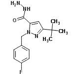 CAS#: 263762-14-7, 1-(4-Fluorobenzyl)-3-(2-Methyl-2-Propanyl)-1H-Pyrazole-5-Carbohydrazide