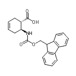 CAS 登录号：264273-06-5， (1S,6S)-6-{[(9H-芴-9-基甲氧基)羰基]氨基}-3-环己烯-1-羧酸