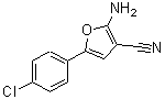 CAS 登录号：26454-85-3， 2-氨基-5-(4-氯苯基)-3-糠腈