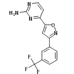 CAS#: 264616-57-1, 4-{3-[3-(Trifluoromethyl)Phenyl]-1,2-Oxazol-5-Yl}-2-Pyrimidinamine
